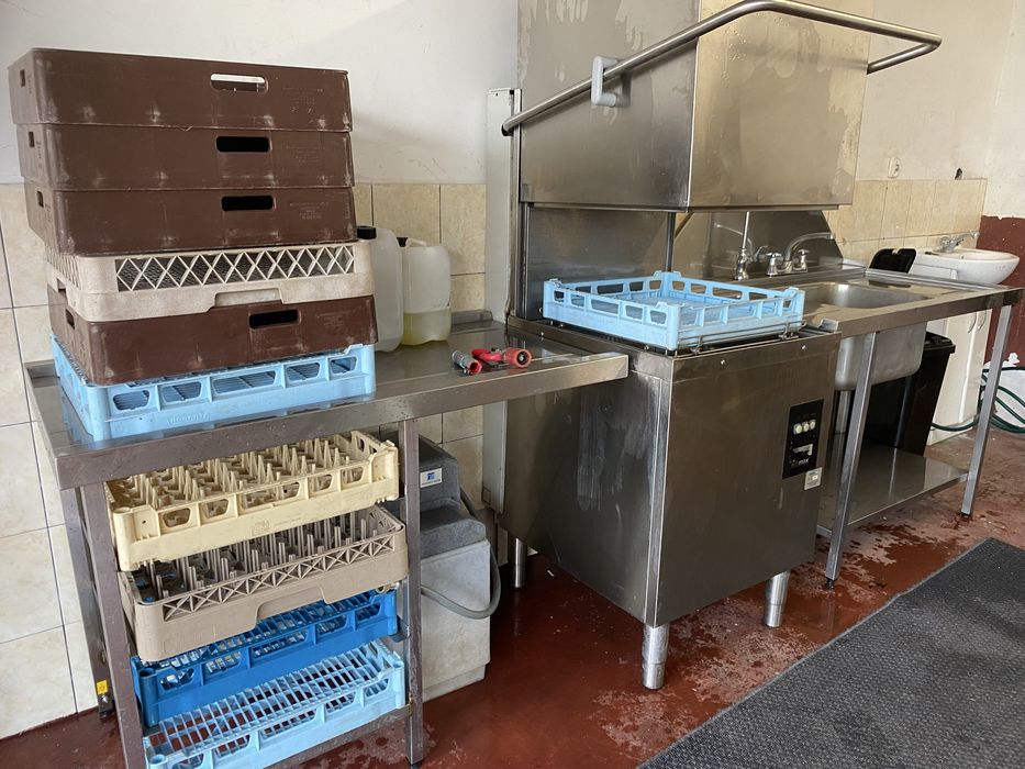 Zmywarka przemyslowa Ecomax/zlew/ususacz/zmiekczacz wody/pojemniki