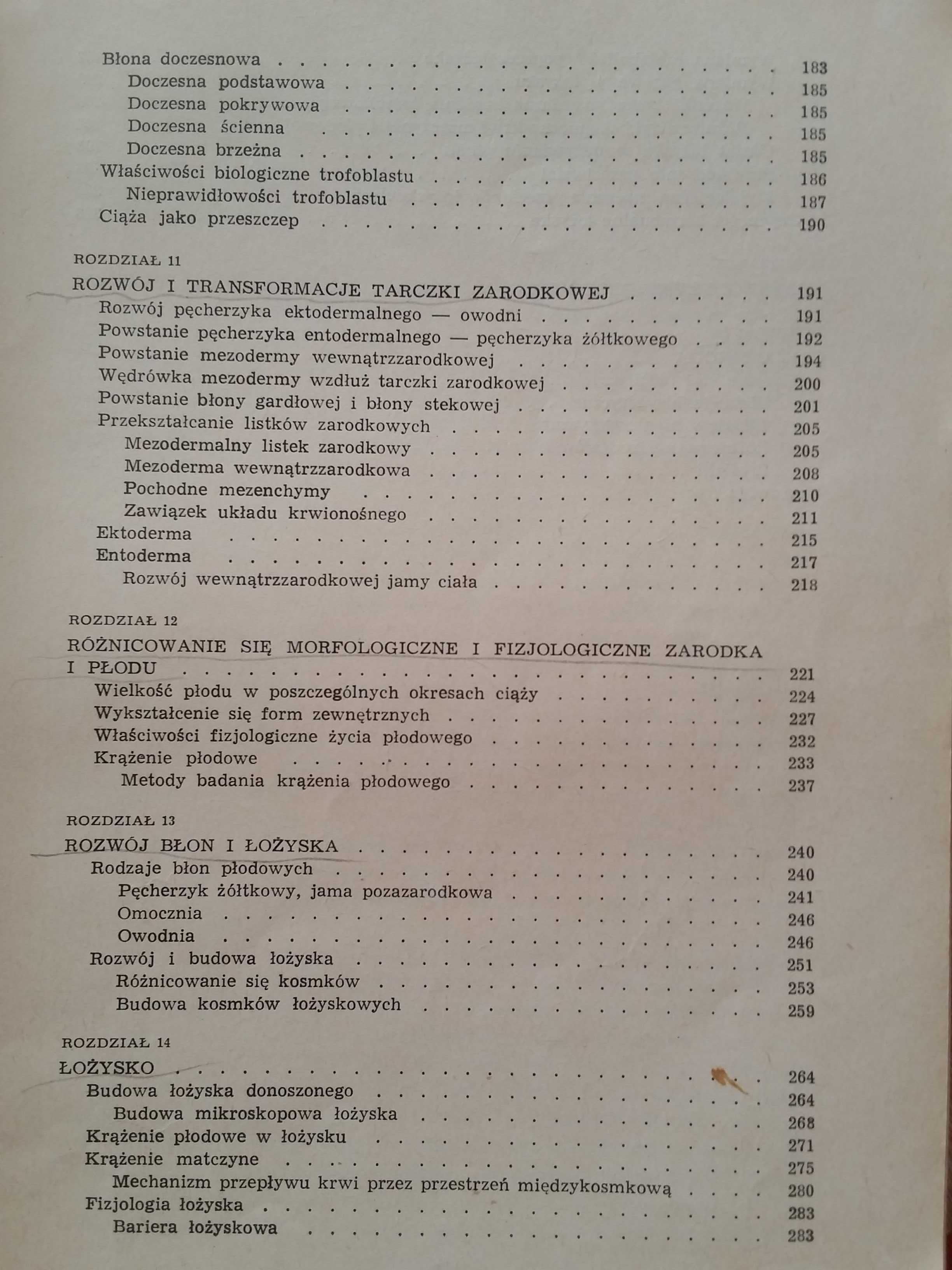 Embriologia ogólna biologia medycyna studia 1972