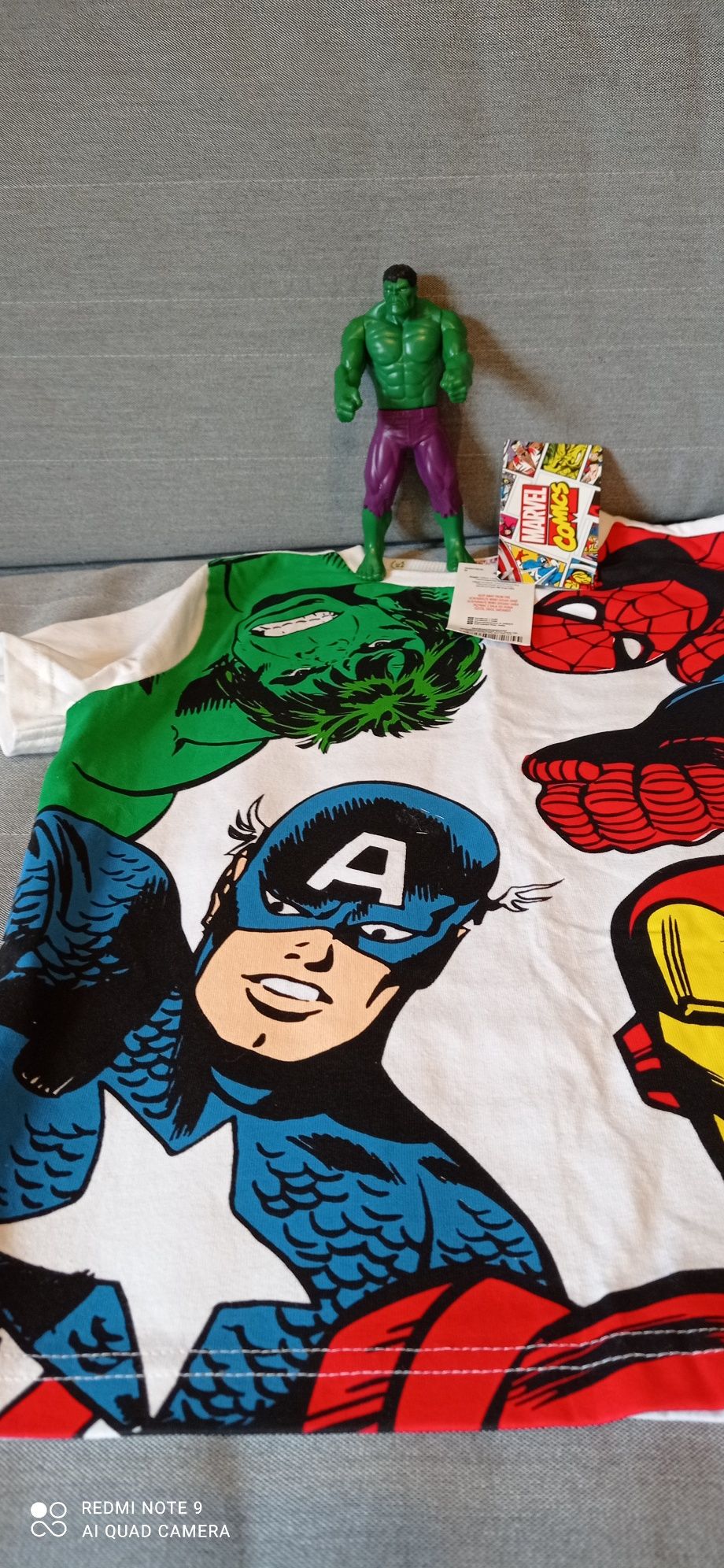 Koszulka nowa Marwel Hulk Spiderman Ironman figurka Hulk