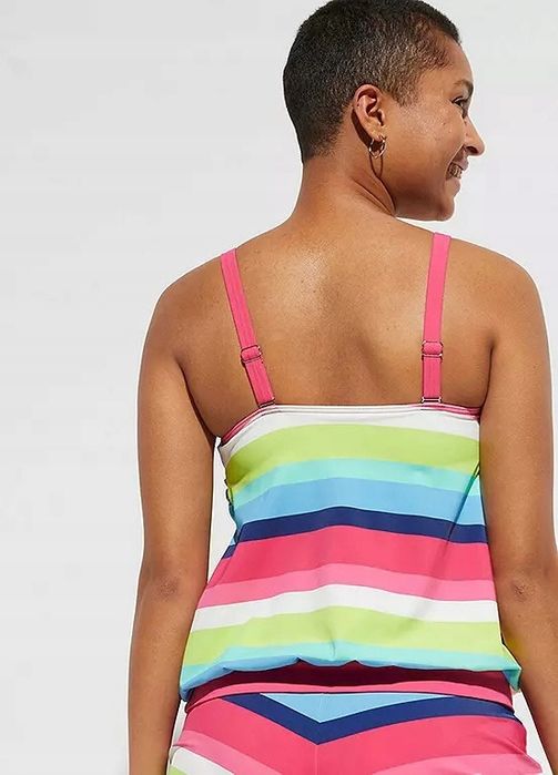 B.P.C top tankini kolorowy w paski r.40