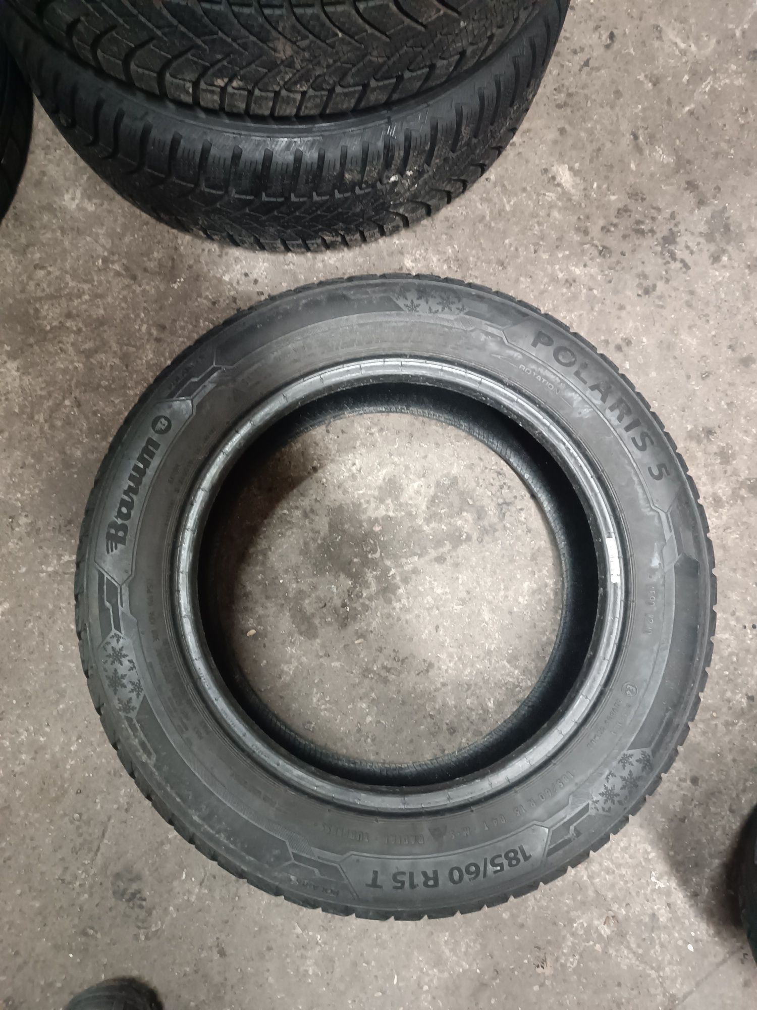 185/60R15 Dwie opony zimowe Barum 19r
