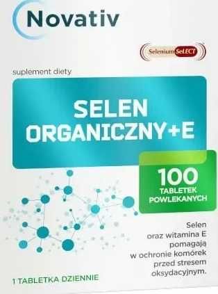 SELEN organiczny z witaminą E 100 tabletek