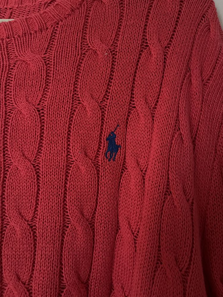 Sweter warkocz Polo Ralph Lauren oryginalny