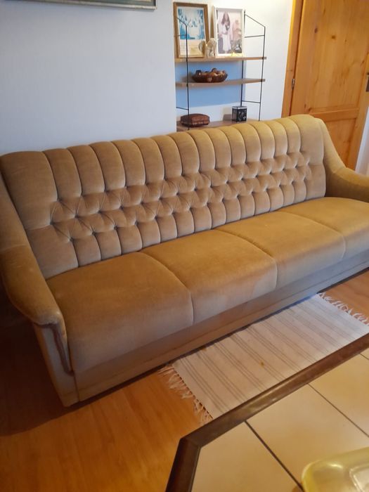 piękna sofa, aksamit