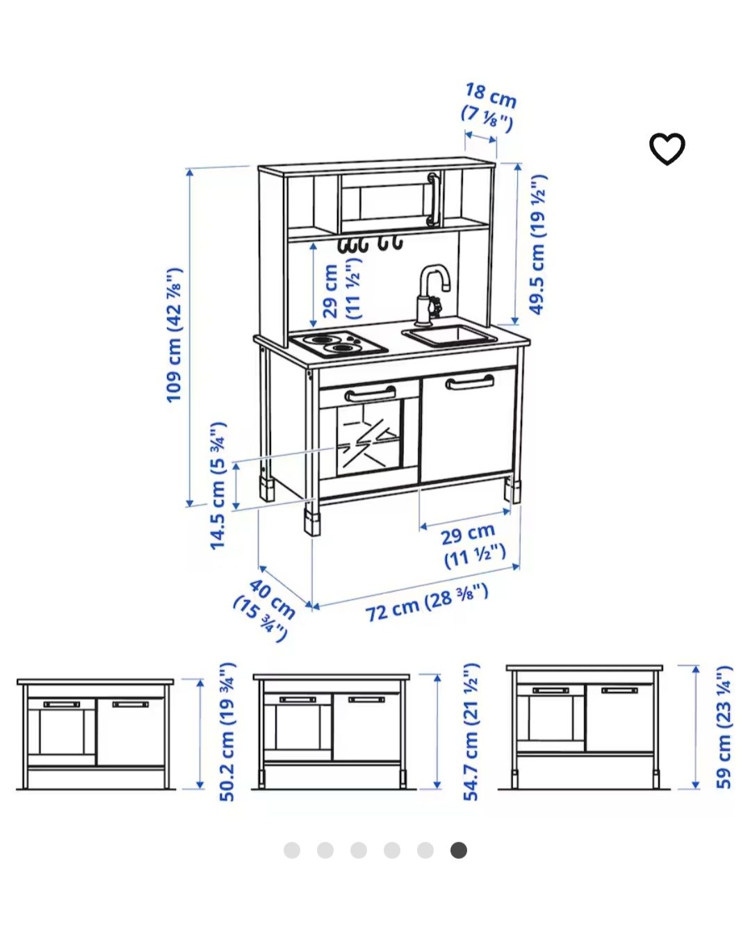 Sprzedam kuchnie IKEA dla dzieci z akcesoriami