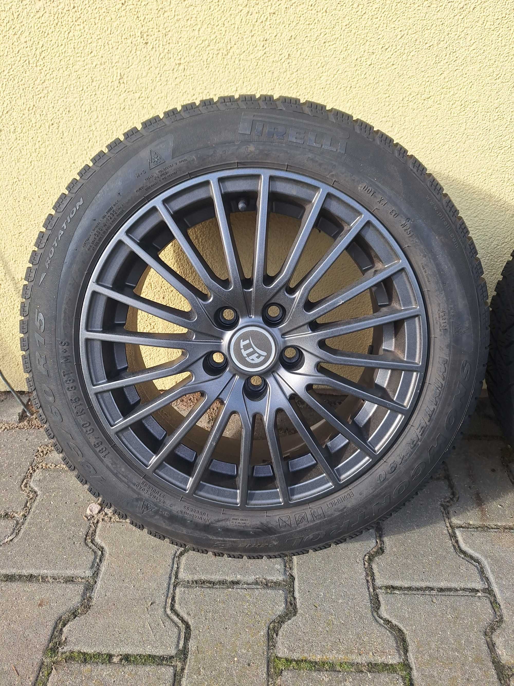 Felgi ATT R15 5x100 + opony zimowe Pirelli Snow Control 185/60/R15