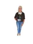 Kurtka jeansowa czekoladowa DENIM MOOD rozmiar uni Made in Italy