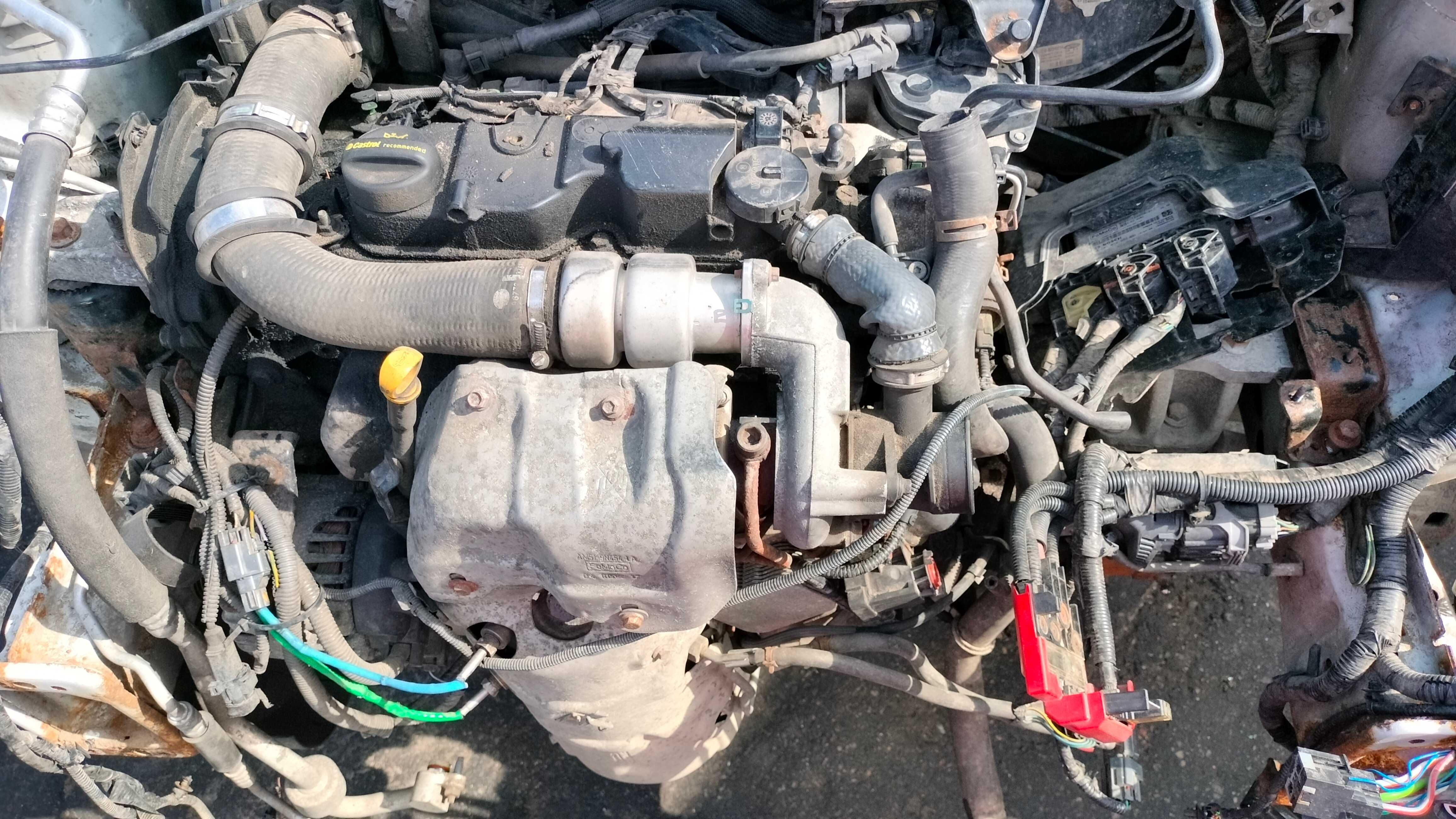 Ford Fiesta MK7 zderzak tył lampy tył klapa drzwi silnik 1.4 diesel