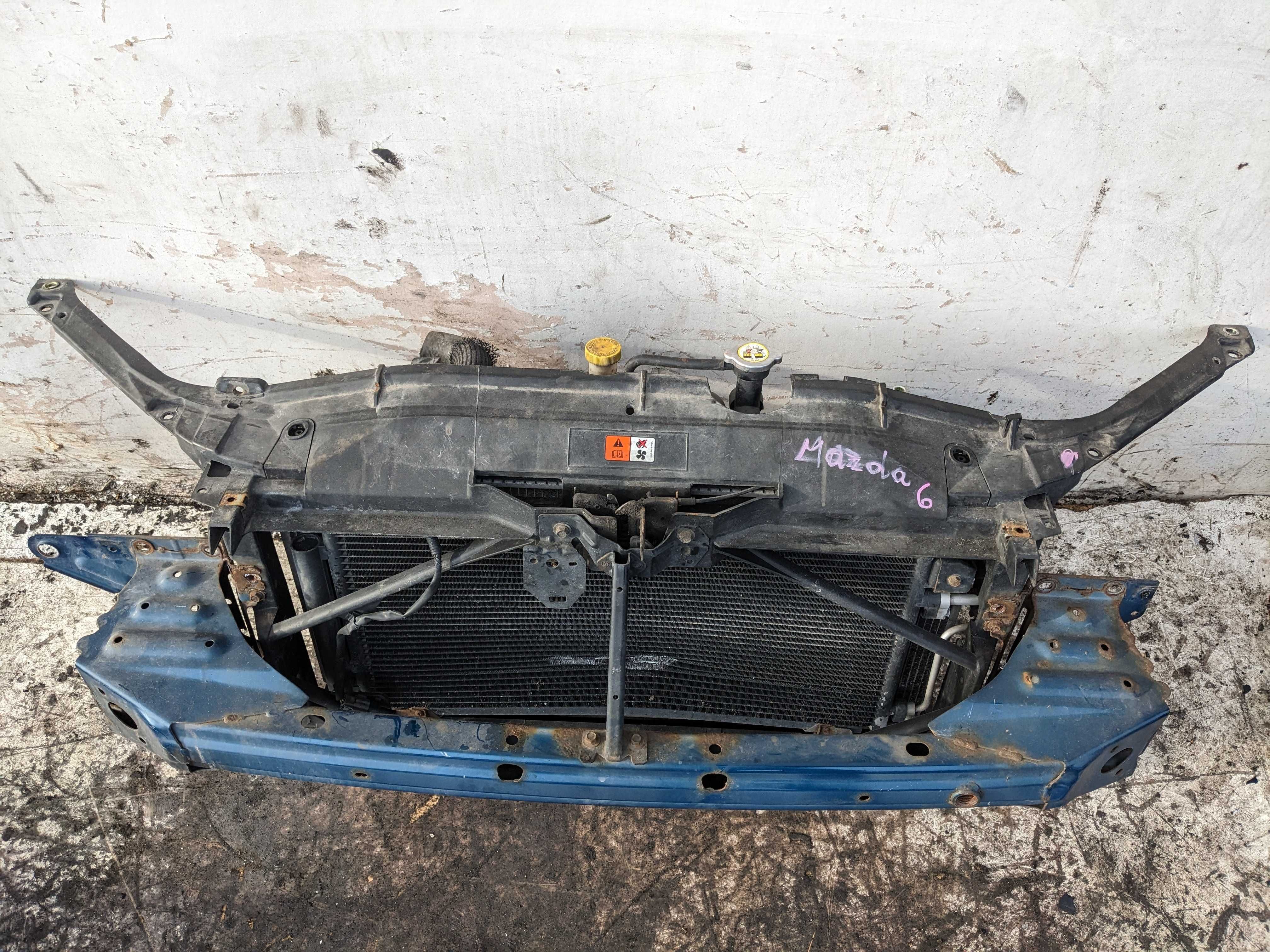Mazda 6 I GG 2.0 D Pas Przedni Wzmocnienie Belka Chłodnice Wentylator