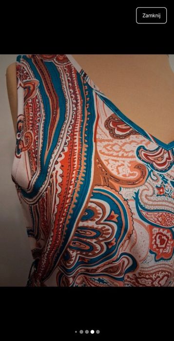 Sukienka letnia wygodna nowa luźna miękka r 44