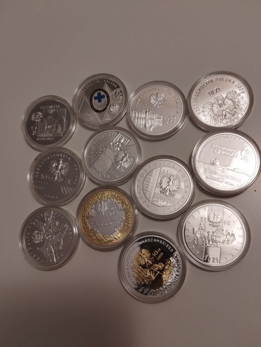 10zloty monety srebrne