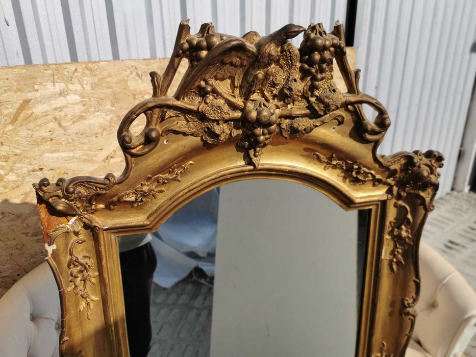 Lustro ze złota antyczne ZŁOTE złota rama Antyk Stare GOLD ornamenty