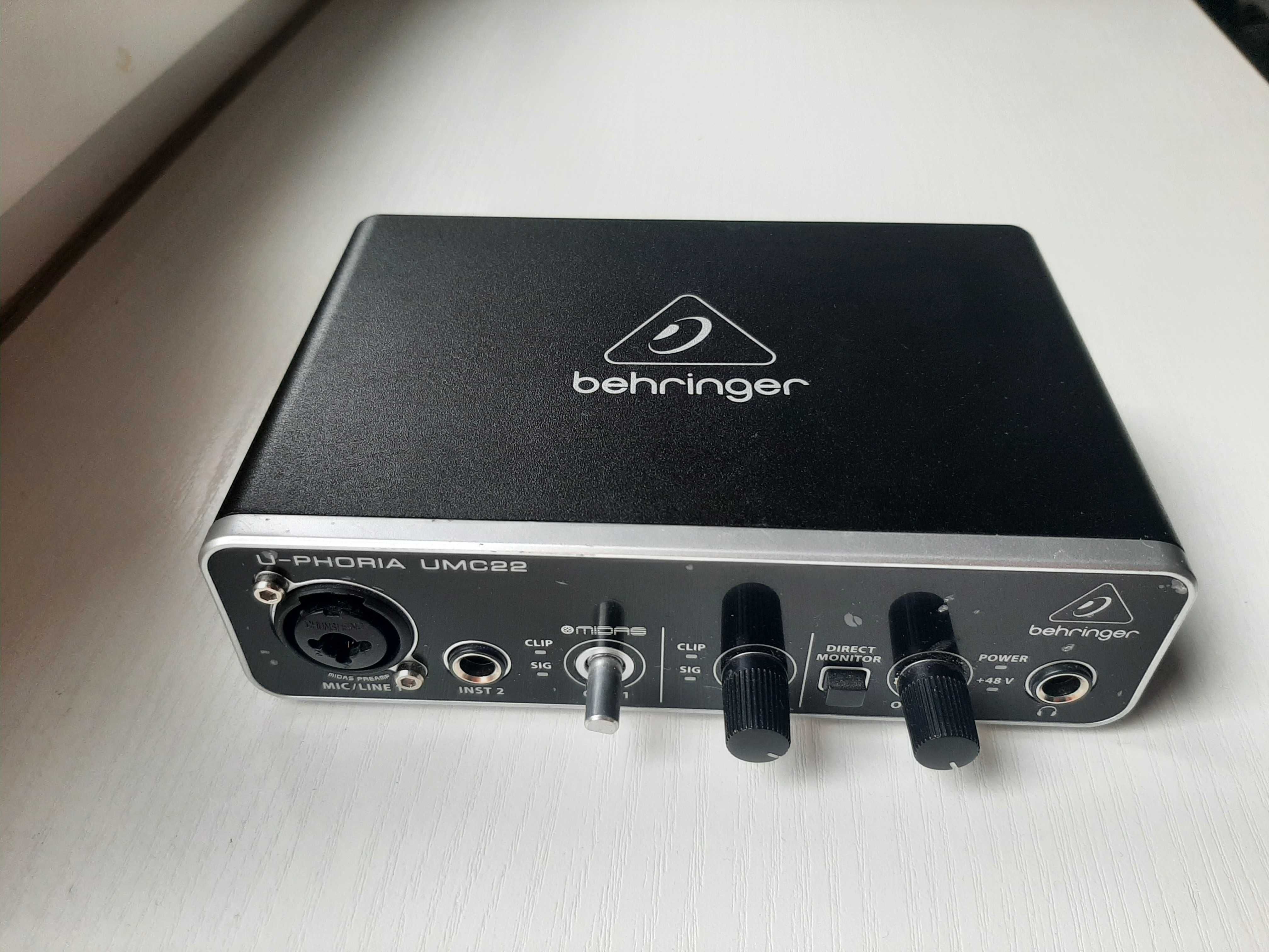 Interfejs USB Audio Behringer UMC 22 U-Phoria