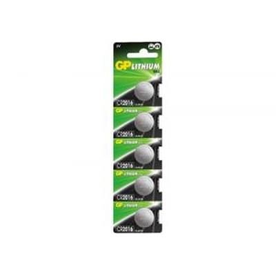Bateria CR2016 3V 90mAh DL2016 GP Battery 5szt