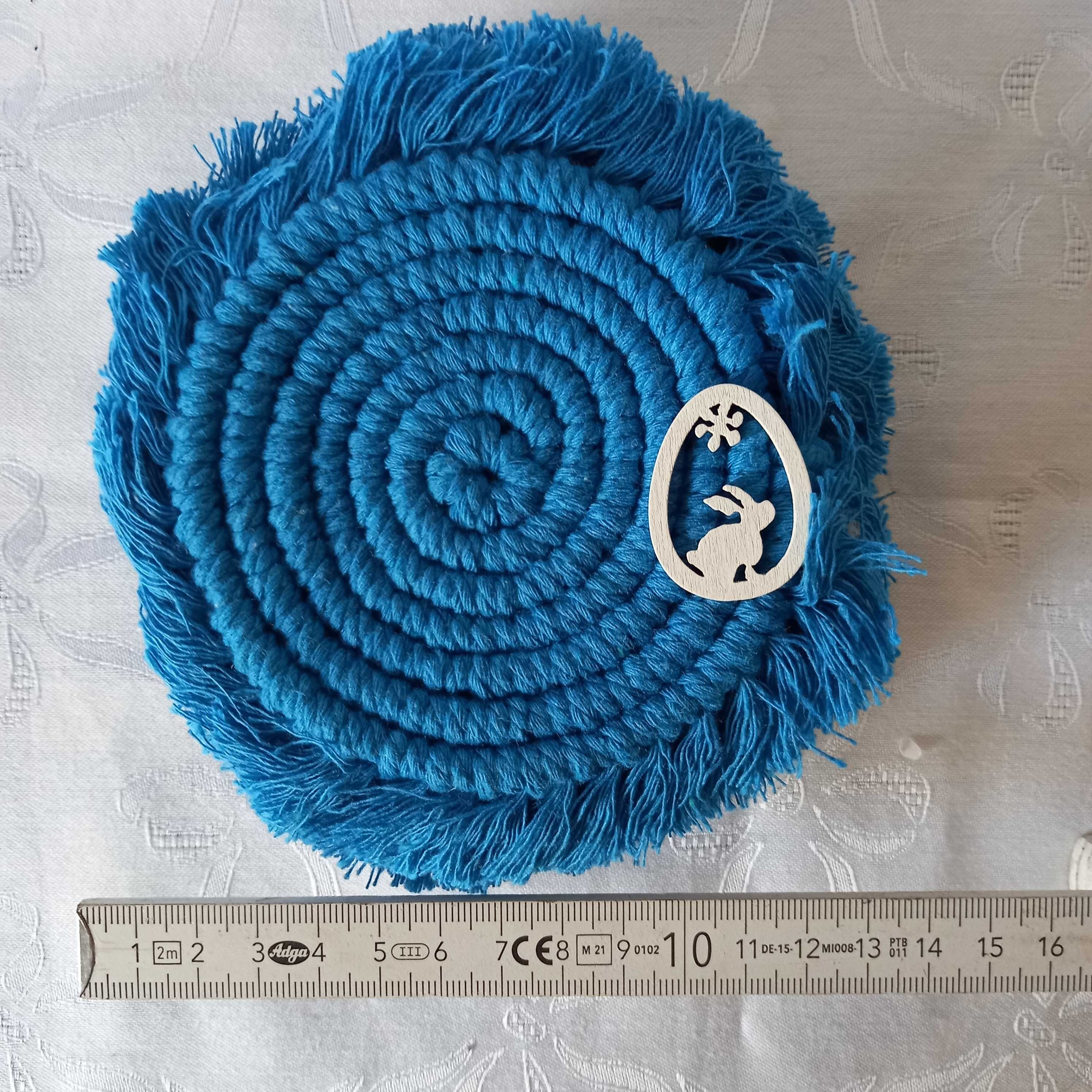 Makrama serwetka podkładka prezent wielkanoc hand made zestaw