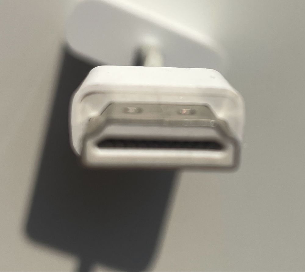 Oryginalny kabel Apple HDMI - DVI-D 0.15m biały (MJVU2ZM/A)