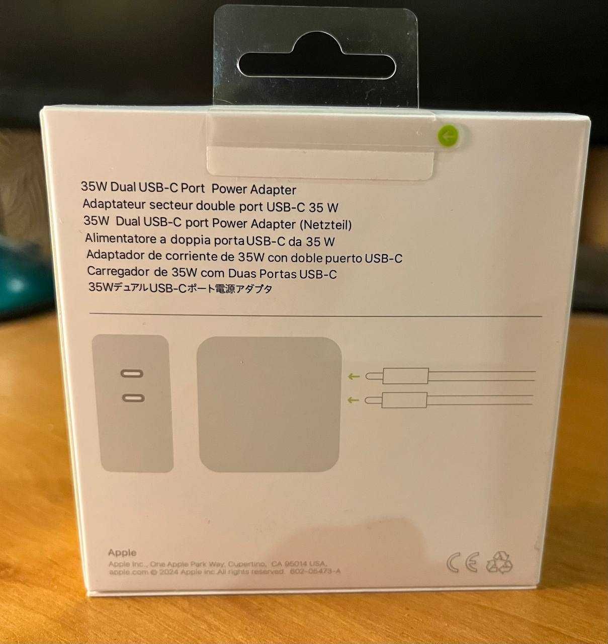 Зарядка для макбука, айфона, айпада apple 35w