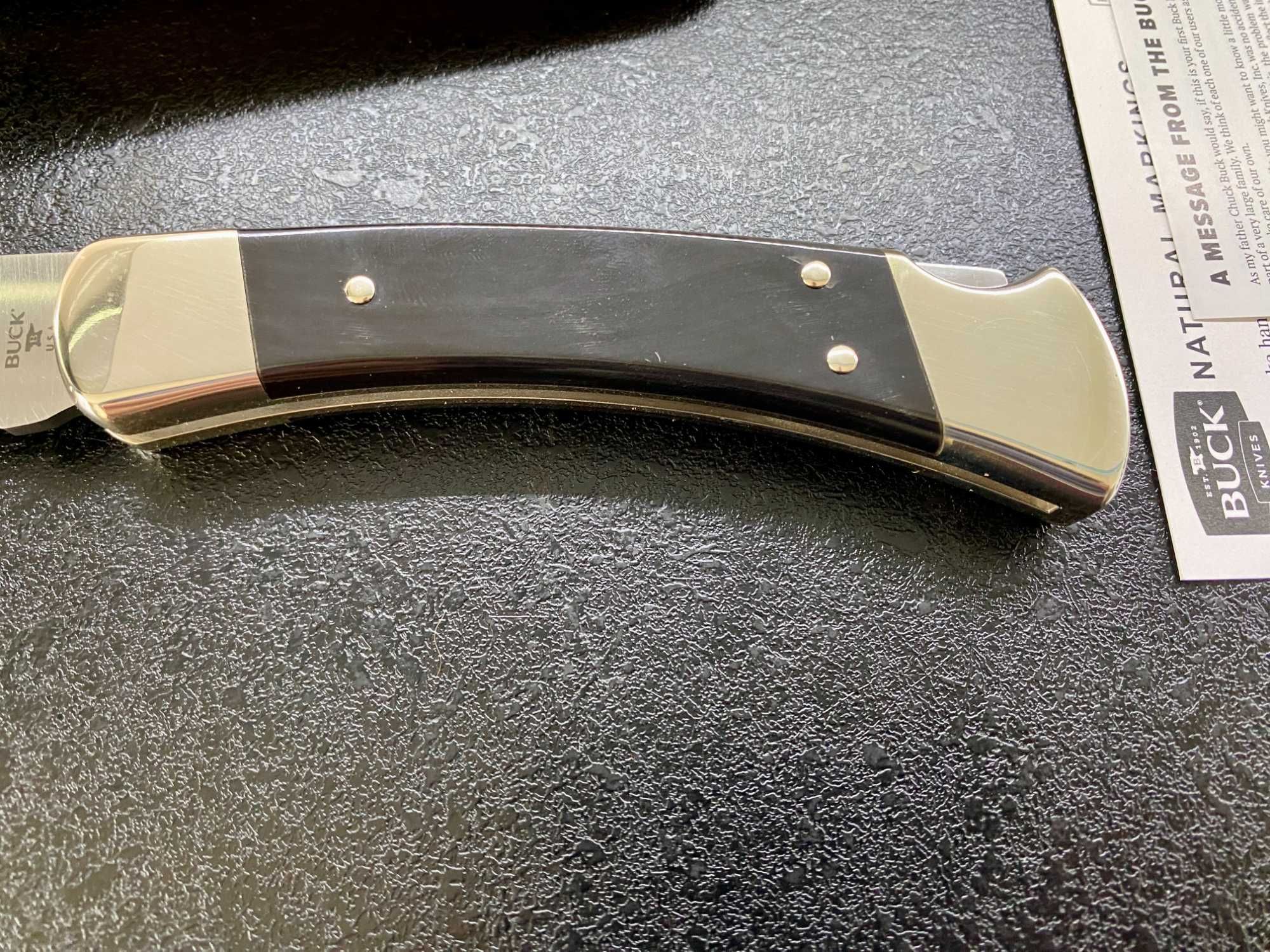 Buck 110 Custom, BOS Magnacut, WaterBuffalo. 2024 р.в., США