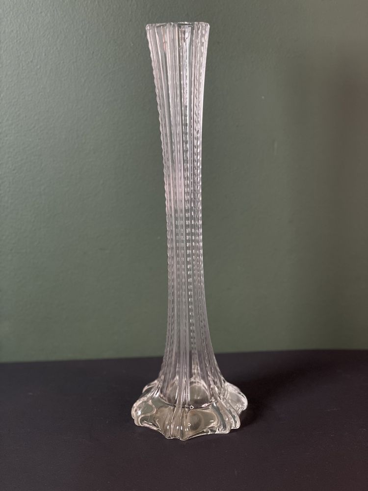 Stary szklany wazon ArtDeco Flet