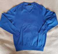 Sweter Massimo Dutti niebieski