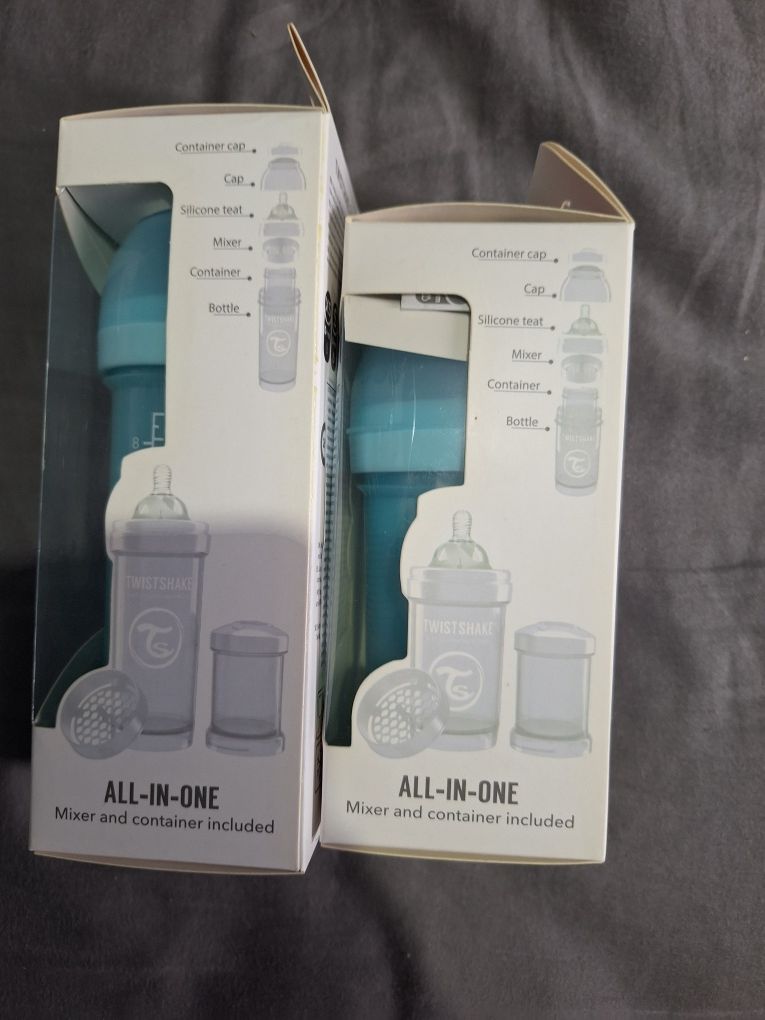 Butelki twistshake 260 ml I 180 ml antykolkowe