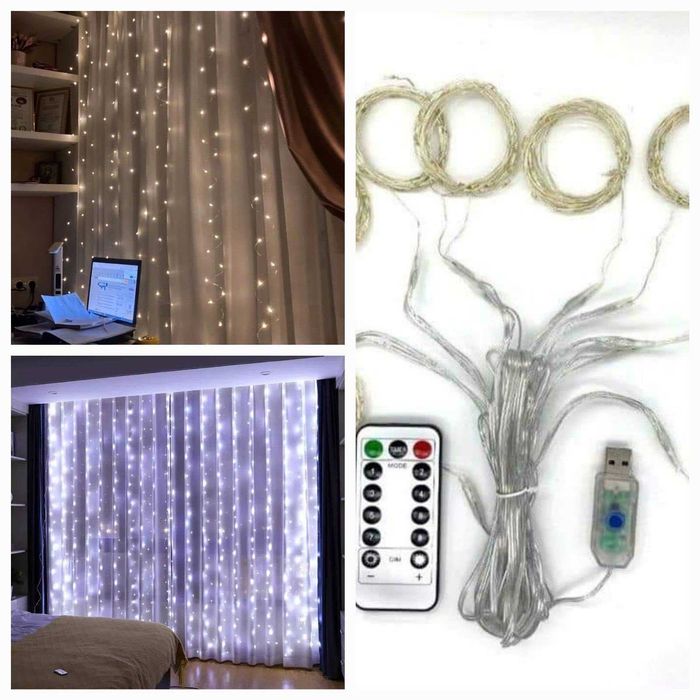 Світлодіодна гірлянда штора Роса 3×3м. USB