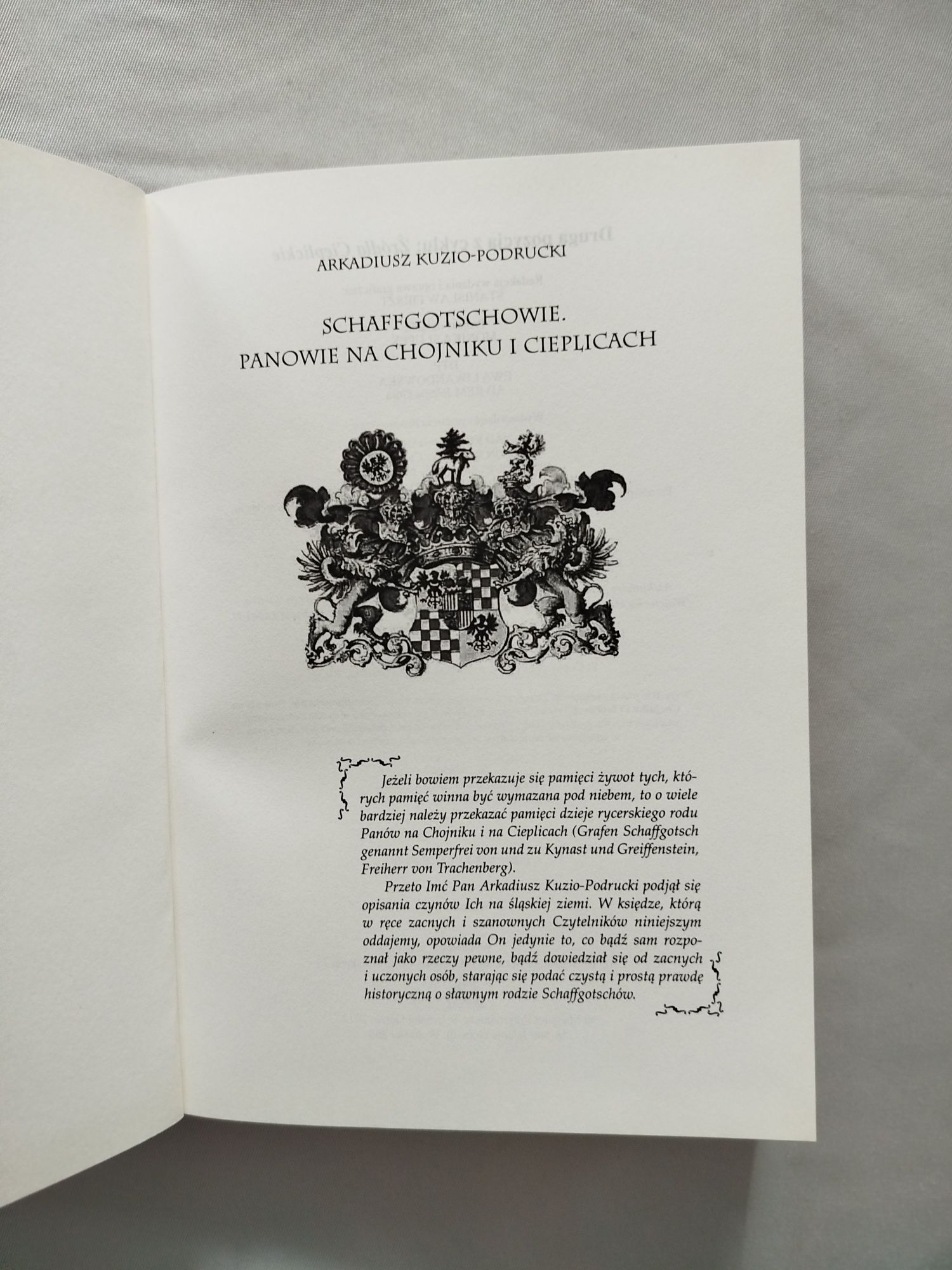 Arkadiusz Kuzio-Podrucki Schaffgotschowie Panowie na Chojniku