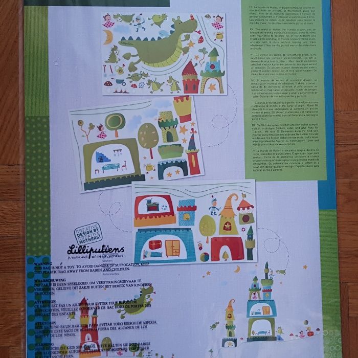 Набор виниловых наклеек для стен детской комнаты Decals Lilliputiens