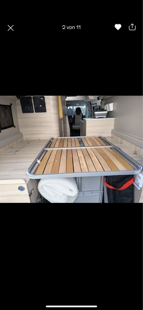 Łóżko Camper Kamper Campervan Ducato Boxer Jumper