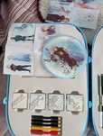 Kit troley da Frozen com carimbos