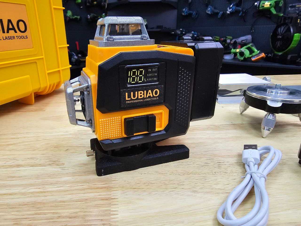 Лазерний рівень Lubiao Т-7 з кейсом,з магнітним кріпленням, платформою