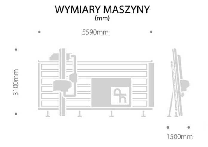 Piła panelowa panelówka wertykalna pionowa podcinak 4200x2200mm 6KM au