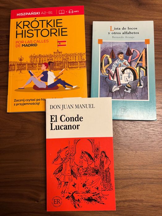 Książki do nauki języka hiszpańskiego