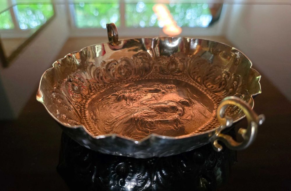 Barocke Augsburger Silber Weinprobierschale