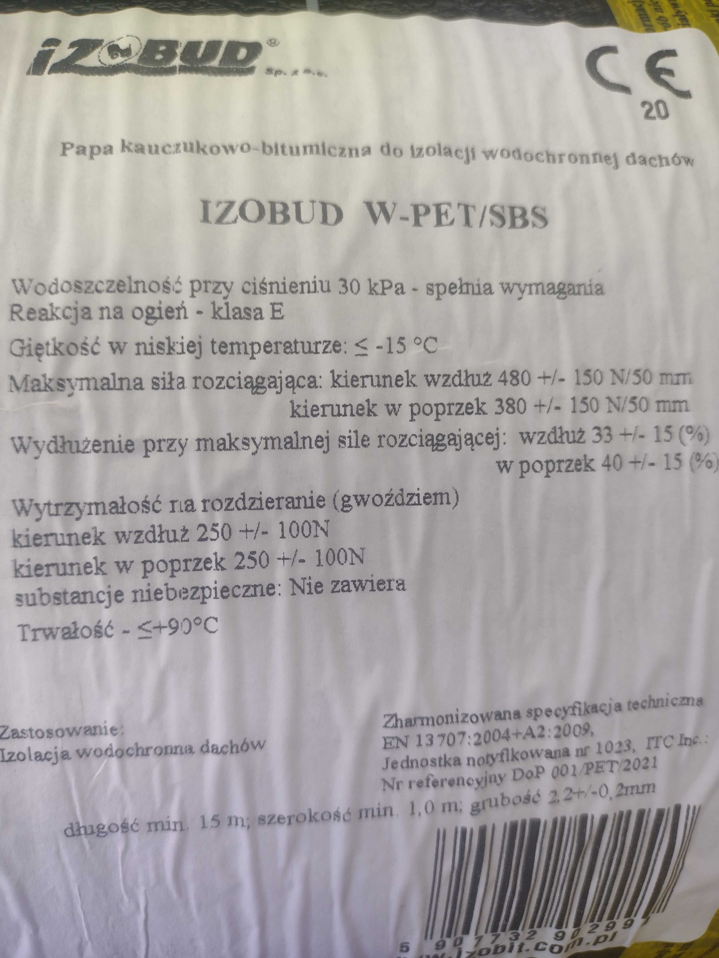 Papa Izobud W-PET SBS 2,2mm