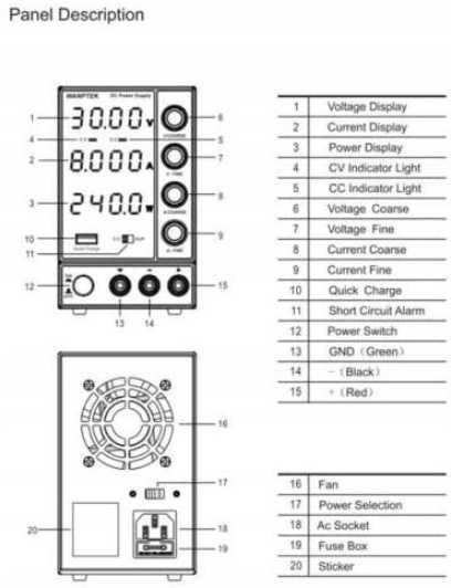 ZASILACZ laboratoryjny 30V 10A