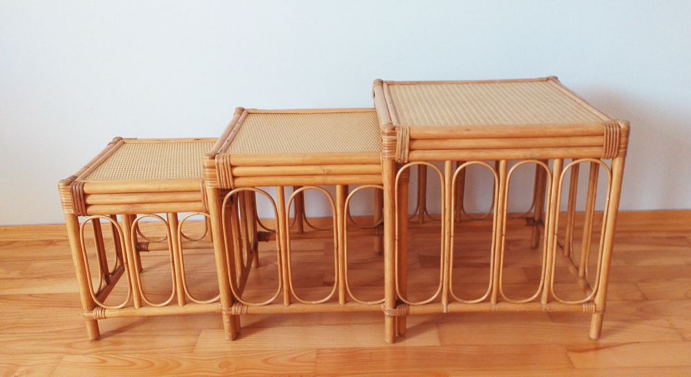 stolik boho stół boho stolik rattan stół rattanowy stolik bambus stół