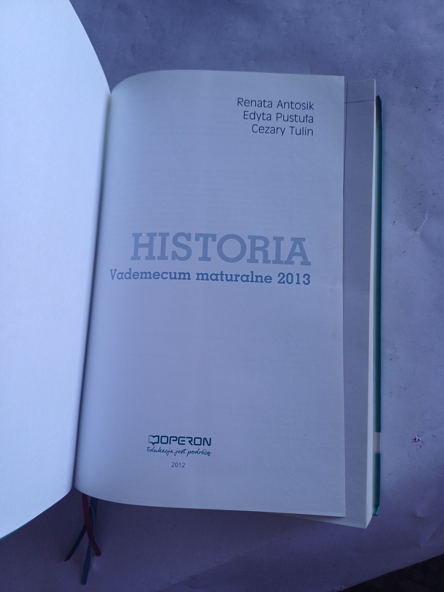 Vademecum historia Operon matura