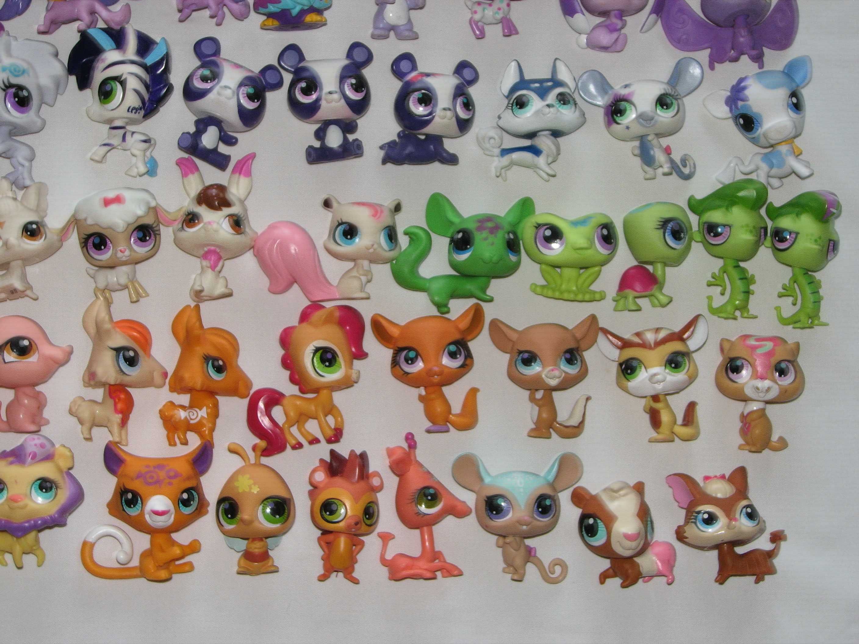 Littlest pet shop - morskie - różne lps - ruchome wyciągane głowy