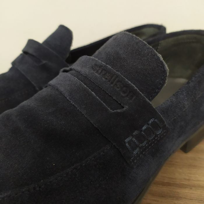 Чоловічі туфлі, лофери замшеві