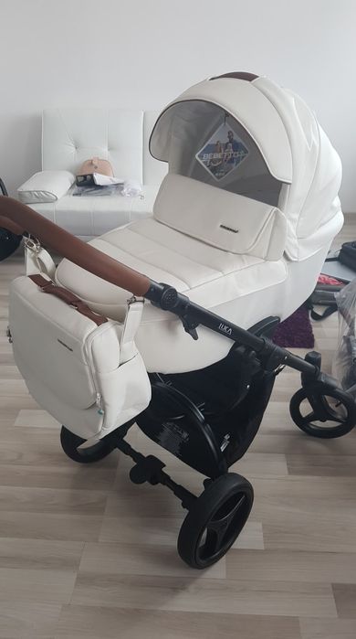 Wózek Bebetto 3w1 – bardzo dobry stan, kolor biały