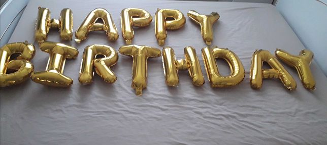 Balony Happy Birthday, napis 340x35cm
