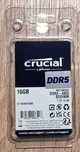 Pamięć do laptopa Crucial SODIMM, DDR5, 16GB, 4800 MHz, CL40