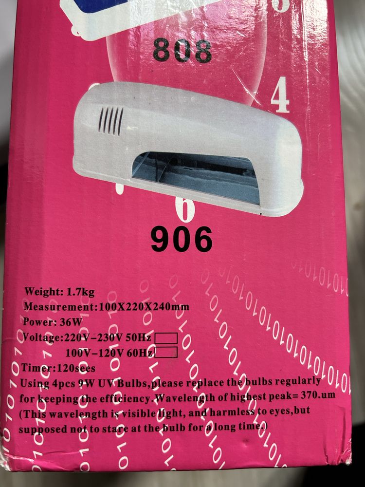 Lampa UV do paznokci 36 Watt