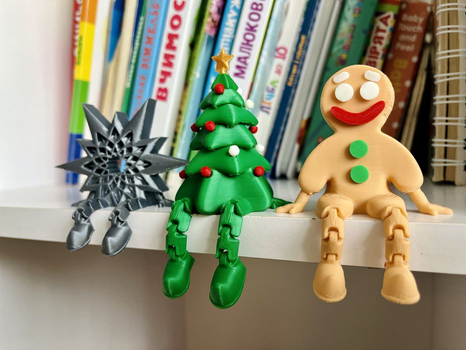 3D принт корпоративні замовлення, новорічні іграшки, прикраси, декор