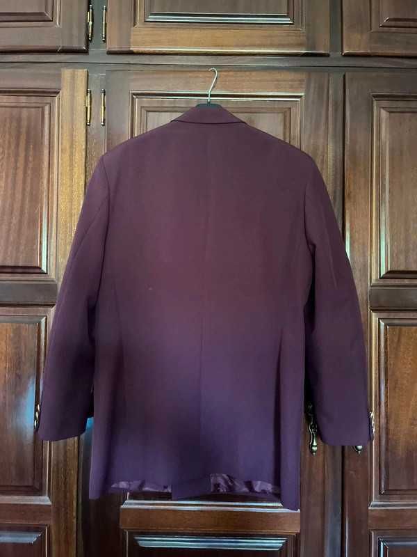 Blazer roxo feminino super elegante – como novo!