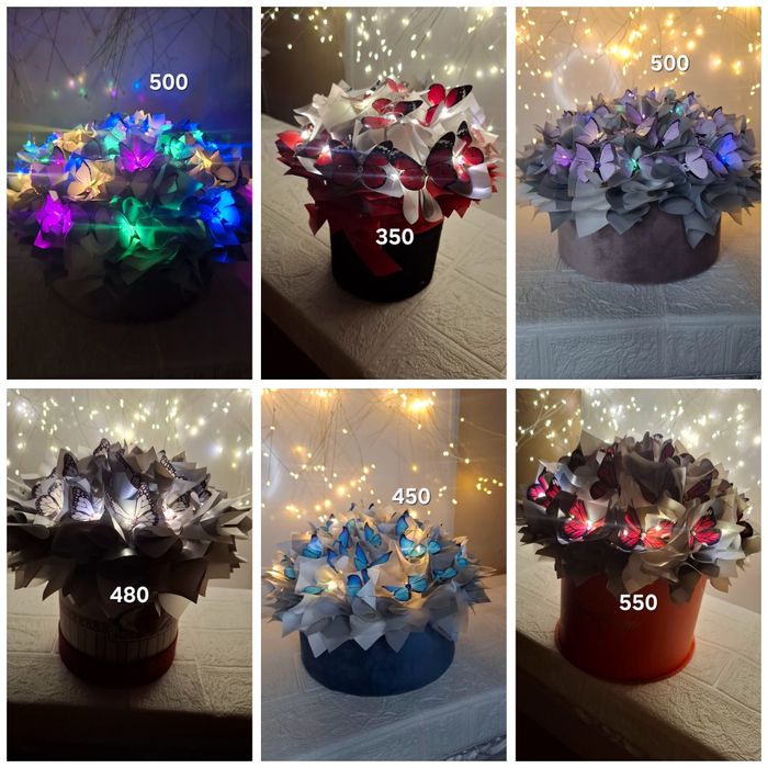 Букет з метеликів подарунок букет из бабочек подарок