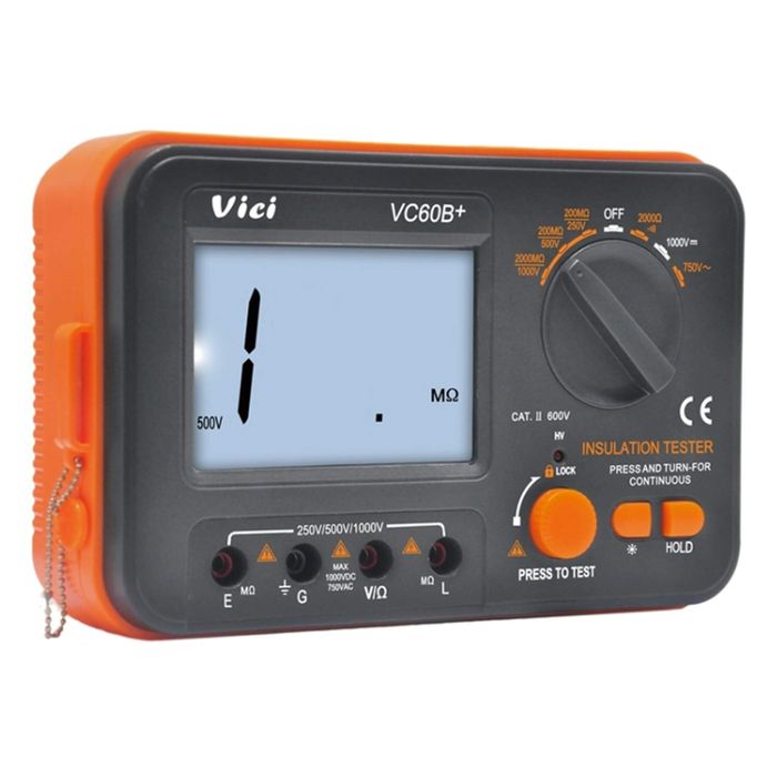 VC60B цифровий тестер опору ізоляціі DCV ACV  DC250/500/1000v AC750v