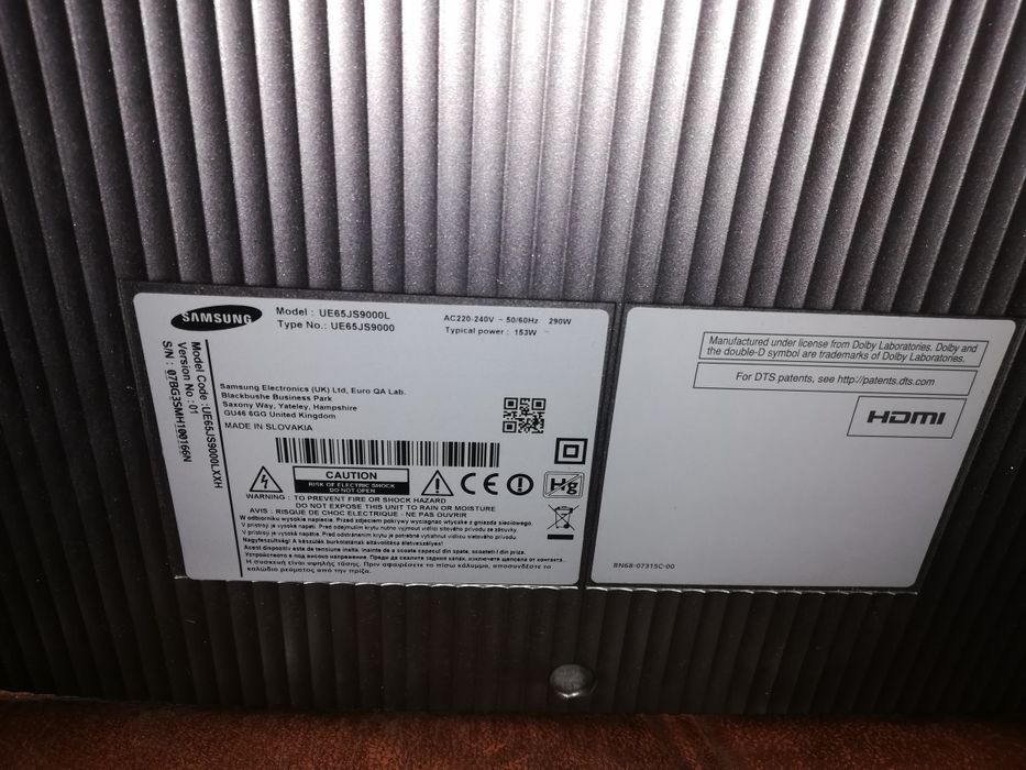 Samsung UE65JS9000L zakrzywiony 65 cali Led 
Telewizor SAMSUNG LED 
Te