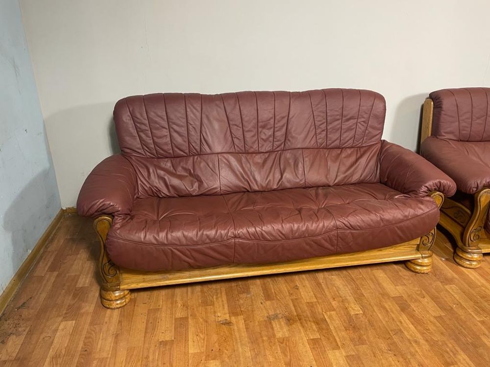 Шкіряний диван, комплект «3+2+1» з Німеччини